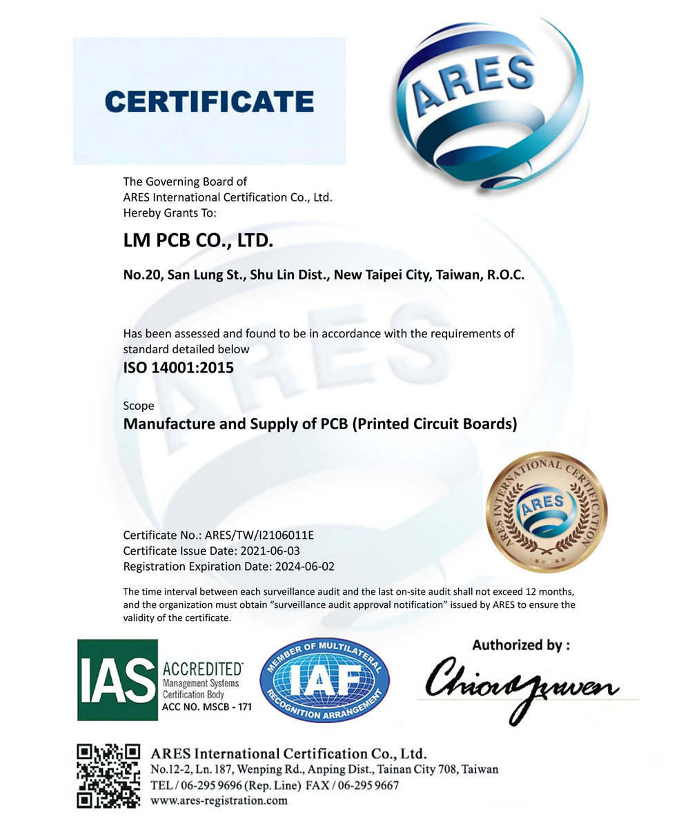 ISO 14001 Certificate